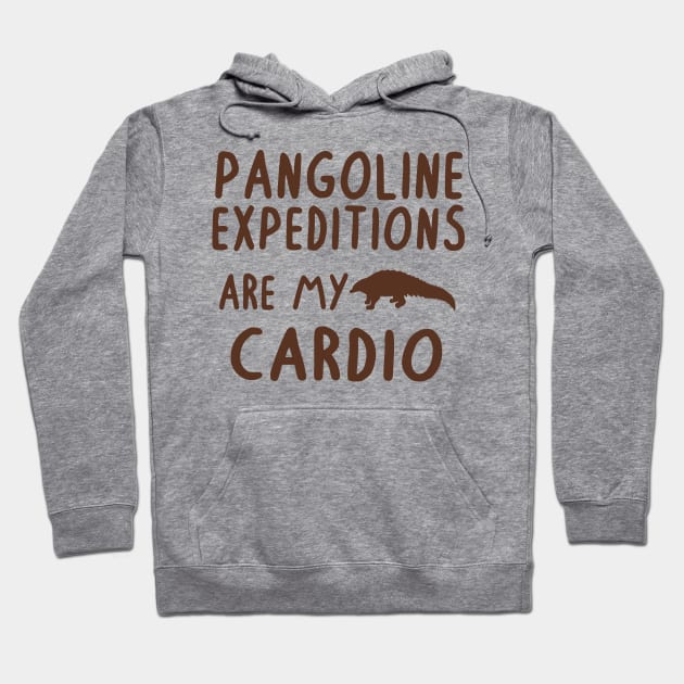 Pangolin expedition cardio pangolin vibes Hoodie by FindYourFavouriteDesign